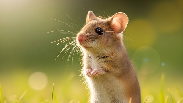 Rat&oacute;n dom&eacute;stico de pie (Mus musculus)