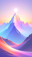 ethereal fog wraps around the lower flanks of the volcano mountain