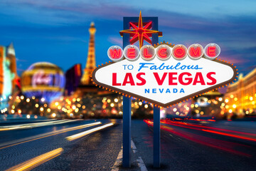 Las Vegas, Nevada, United States of America. 11-10-2025 Welcome to Fabulous Las Vegas Neon Sign