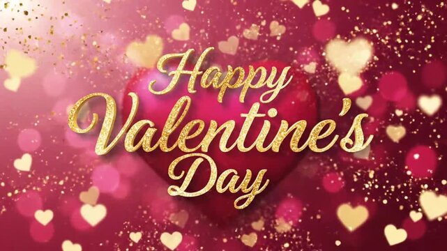 Celebrating Valentine's Day with Heartwarming Imagery and Festive Sparkles