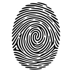 Unique identity marker left behind when person touches object is fingerprint used in security and forensics criminal identification of people