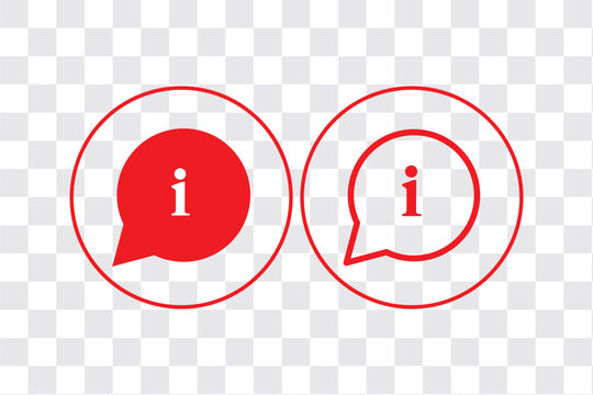Information. Different styles, color, more information. Vector icons.