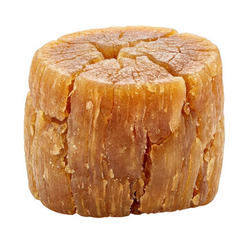 Dried scallop conpoy ingredient isolated. Traditional Chinese seafood delicacy.