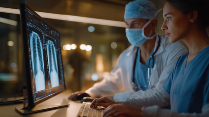 Cross-border medical teleconsultation where specialists from different nations review a patient&rsquo;s imaging scans together in real time &mdash; international healthcare collaboration, remote diagnostics,