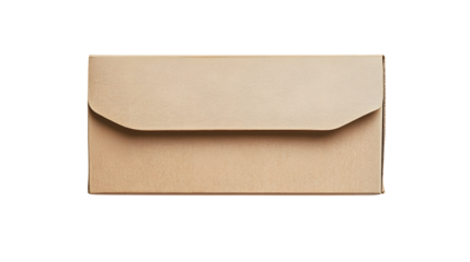 Brown paper envelope isolated on white background