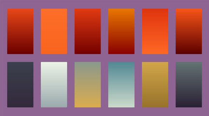 Fototapeta premium set of colorful banners