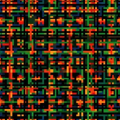 Fototapeta premium Vibrant Geometric Pixel Art Pattern Exploring Abstract Digital Design.