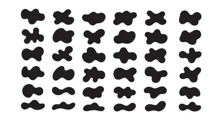 Organic Blob Shape Abstract Vector Illustration