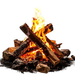 fire places campfire isolated on white and transparent background