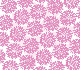 chrysanthemum seamless pattern with flowers 