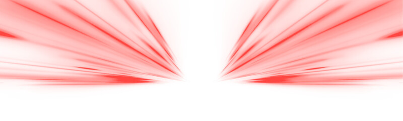 Obraz na płótnie Canvas Neon red laser streaks flow along urban streets. Glowing energy swirls, motion lines, road and wave trail patterns highlight futuristic traffic speed. Vector illustration PNG.