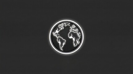 Futuristic earth illustration global concept art digital artwork sci-fi style minimalist environment abstract viewpoint