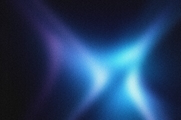 Abstract blue and purple glowing gradient background with soft blurred light rays and grainy texture, modern futuristic digital backdrop with luminous noise effect for branding and creative design