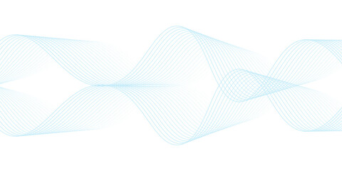 Vector abstract background with dynamic blue waves.