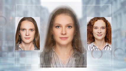  morphed photo as AI learns concept - average face of a woman