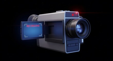 Retro Camera Recording - A Nostalgic Look at Vintage Technology.