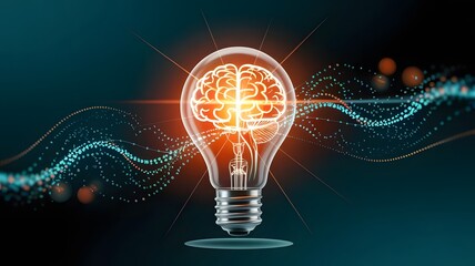 Innovative idea generation with brain powered light bulb concept