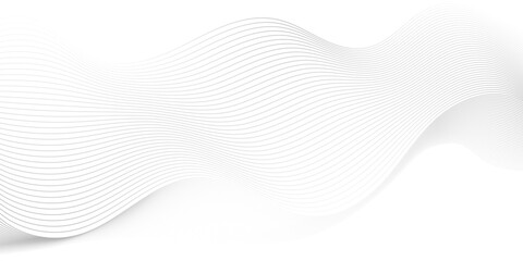 Vector wave digital white and gray gradient blend futuristic technology. flow tech transparent line stripe energy connection web music and sound. beautiful dynamic smooth space texture background. © MdLothfor