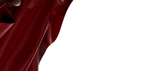 Abstract background of flowing red fabric with a glossy finish. This versatile image works well for backgrounds and text