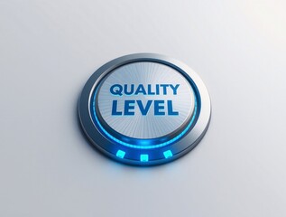 3D rendered round red plastic push button icon on a white background representing a power switch or start symbol for business technology and web design control systems