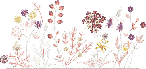 New art work Neck line shirt motif bunch lace border Embroidery Design Pattern Patch floral ornament textile ethnic flowers and leafs plants colur full design seleves and patti Embroidery design © Ahmad