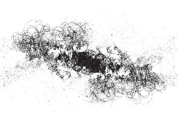 Abstract Grunge Ink Scribble Texture with Distressed Brush Effect