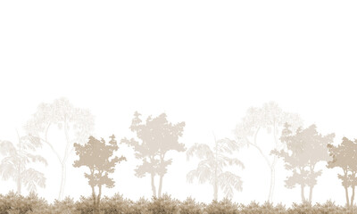 Soft Botanical Watercolor Background | Neutral Nature Wall Art