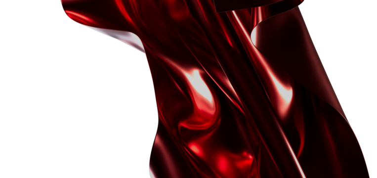Luxurious abstract background with red silk fabric flowing and shimmering. Perfect for fashion desi - Powered by Adobe
