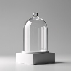 A 3d silver service bell sits on a blank stainless steel kitchen sink near a stainless hip flask and faucet, creating an isolated metal object for business reception or drink service