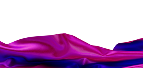 Stunning abstract image of a flowing, textured fabric in shades of pink and blue, with a white background. Perfect for d