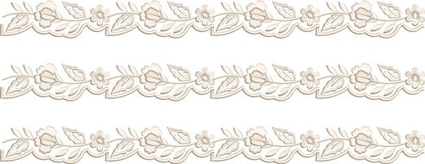 Fototapeta premium New art work Neck line shirt motif bunch lace border Embroidery Design Pattern Patch floral ornament textile ethnic flowers and leafs plants colur full design seleves and patti Embroidery design