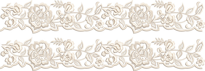 New art work Neck line shirt motif bunch lace border Embroidery Design Pattern Patch floral ornament textile ethnic flowers and leafs plants colur full design seleves and patti Embroidery design