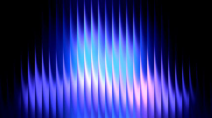 Blue neon gradient with vertical light lines highlights on a dark background. Clean, minimal and energetic stripes with a modern edge. The transition from dark to light enhances the depth and dynamic 
