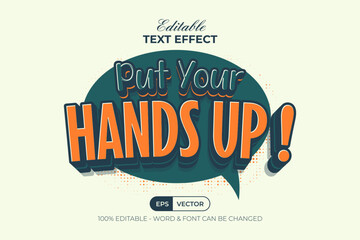 Fun Text Effect Quote Sticker Style. Editable Text Effect.