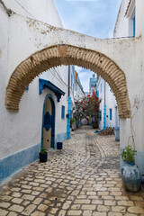 Narrow streets of medina, Bizerte, Tunisia