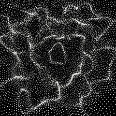 Abstract Digital Art - A Mesmerizing Dance of Light and Shadow.