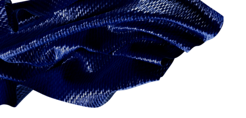 Abstract design with dark blue fabric flowing in the wind. Use this for your background or design project, digital art o