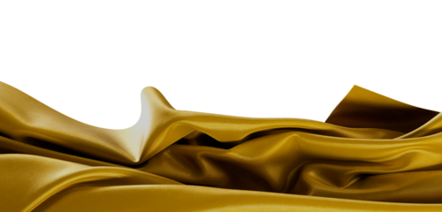 Abstract elegant golden fabric waving, texture with beautiful folds, perfect for luxury concepts, product display or bac