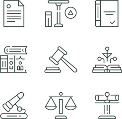 Obraz premium Law Library Education and Legal Research Concept