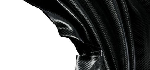 High quality carbon fiber texture with black glossy finish and weave. Perfect for automotive, technology, and abstract d