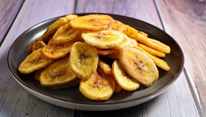 delicious crunchy fried banana chips a perfect sweet and salty snack option