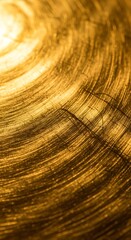 Golden Swirl - Abstract Metallic Texture with Circular Brushstrokes.