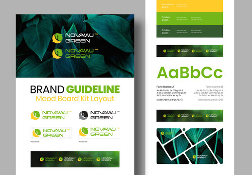 Brand Identity Mood Board Presentation Kit Template
