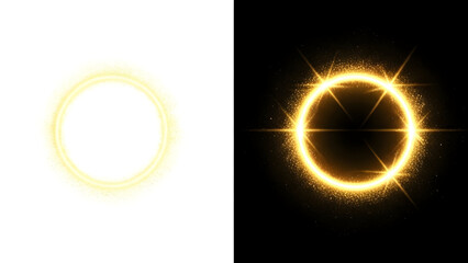 Fototapeta premium Celestial rings of light