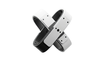 Abstract Intertwined Geometric Shapes