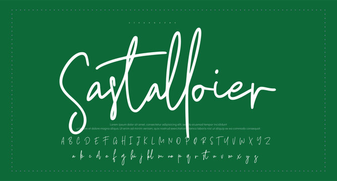 signature Font Calligraphy Logotype Script Brush Font Type Font lettering handwritten 