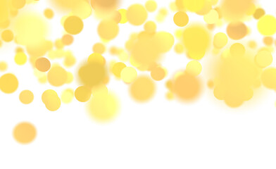 Abstract background with yellow bokeh lights and circles. Perfect for designs, textures, and backgrounds, creating a sen © vege