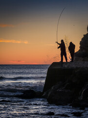 Sunrise at the Cullera lighthouse (Valencia, Spain)	