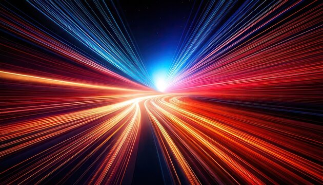 Abstract Speed of Light - A Dynamic Display of Motion.