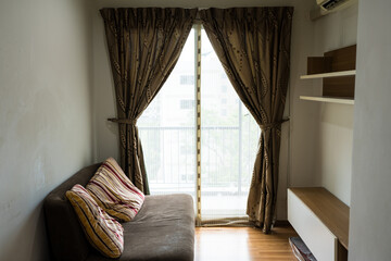 Modern living room with sofa. Living room interior